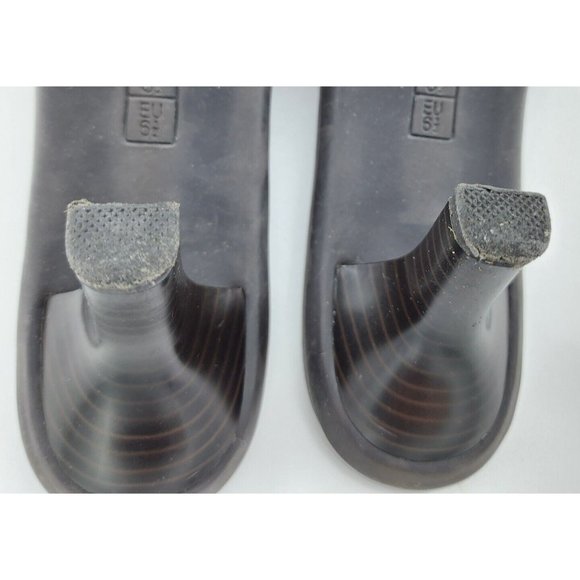 Aerology by Aerosoles Women's Orange Leather Open Toe "Most Likely" Heels Sz 8.5 - Picture 11 of 12